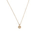 Our blossom diamond pendant shown in 14K yellow gold with white diamond