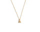 Bee Pendant with White Diamonds in 14K yellow gold