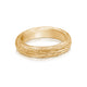 Bark textured ring in 14K yellow gold