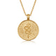 Guide Me Scorpio with snake in 14K yellow gold.