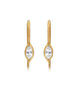 Harper earrings in 14K yellow gold with moonstones