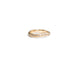 Wave diamond ring in 14K yellow gold with diamonds
