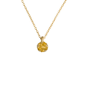 Our Amelia pendant shown in 14K yellow gold