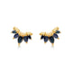 Mila Tiara Earrings with dark blue sapphires