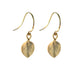 Delicate Leaf Earrings  in 14K yellow gold