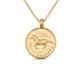 Guide Me Capricorn with Horse in 14K yellow gold