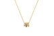 Lula beads mixed 3 on a chain in 14K yellow gold