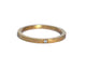 Our Sophia ring in 14K yellow gold features Four white diamonds set in the front, both sides and back