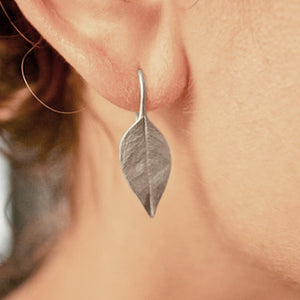 Copy of Lulu &amp; Shay Handmade Fine Jewelry Precious Leaf Earrings Sterling Silver