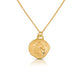 Greek horse pendant shown in 14K yellow gold with white round diamond (Copy)