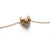 Initia ring necklace shown in 14K yellow gold with 3 initial discs on chain