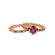 Dot Ring with Center Stone