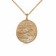 Ancient Horse Coin Necklace shown in 14K yellow gold