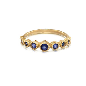 daphne ring features 9 gorgeous blue sapphires all the way around