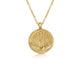 Spirit Animal Leo- Peacock Pendant 14K Yellow Gold on 16” Yellow Gold Chain or 18” Silver Black Rhodium Chain