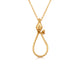 Our snake charm holder in 14K yellow gold