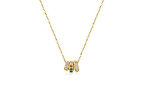 Lula bead shown as a set of 3 in 14K yellow gold
