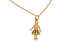 Our girl pendant shown in 14K yellow gold