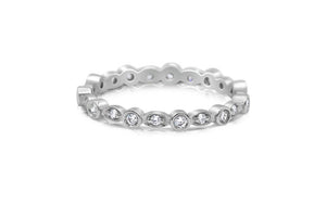 Copy of White gold eternity diamond band