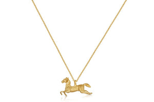 Horse pendant shown in 14K yellow gold