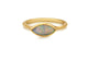 our Addison ring in 14 yellow gold with marquis shaped opal center stone