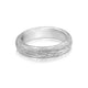 Bark textured ring in 14K white gold