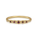 Desi ring in 14k yellow gold and rubies