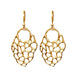 Lulu &amp; Shay Handmade Fine Jewelry Hanging Lace Earrings 14kY