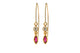 Copy of Lulu &amp; Shay Handmade Fine Jewelry Iris Earrings with Tourmaline and Champagne Diamond