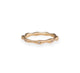 Our Seaweed ring in 14K yellow gold with 9 round white diamonds set all around the band