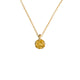 Our Amelia pendant shown in 14K yellow gold