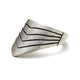 Line Archer Ring in sterling silver side view