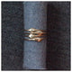 Set of 3 badge rings in 14K yellow gold all sold separately
