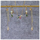 Maribel Necklace features 3 Marquis Sapphire and a Montana Pear Sapphire shown in 14K yellow gold  shown with earrings