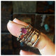 Dot Ring with Center Stone
