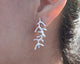 Lulu &amp; Shay Handmade Fine Jewelry Long Coral Earrings Sterling Silver. These handcrafted coral inspired earrings drop 1 1/4 of an inch from ear.  Adored by all cultures, coral symbolizes rebirth, wealth, and protection.
