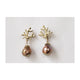 Lulu &amp; Shay Handmade Fine Jewelry Coral Drop Earrings custom Pearl