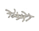 Coral Long Ring Shown in Sterling Silver. This handcrafted coral inspired ring measures 1 1/4 of an inch across.It sits comfortably on the finger peeking a bit over the 2 fingers it is next to, and can even be stacked with other rings.Adored by all cultures, coral symbolizes rebirth, wealth, and protection.Shown in Sterling Silver.