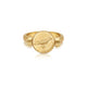 Guide Me - Libra Raven Swivel Ring in 14k yellow gold