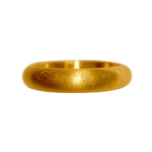 Men’s Aged Wedding Band in 18k yellow gold