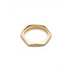 Hexagon ring in 14k yellow gold