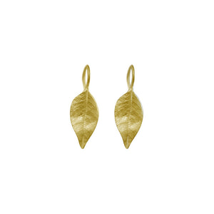 Copy of Lulu &amp; Shay Handmade Fine Jewelry Precious Leaf Earrings Gold