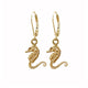 Lulu &amp; Shay Handmade Fine Jewelry Seahorse Earrings Sterling Silver. These adorable seahorse drop 1/2 of an inch from sterling silver lever-back ear wire﻿﻿.  The seahorse is considered a symbol of strength and power.    