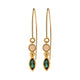 Copy of Copy of Lulu &amp; Shay Handmade Fine Jewelry Iris Earrings with Tourmaline and opal