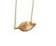 Precious Hanging Leaf Necklace in 14K yellow gold