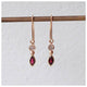 Copy of Lulu &amp; Shay Handmade Fine Jewelry Iris Earrings with Tourmaline and Champagne Diamond