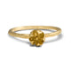 Our Amelia bud ring in 14K yellow gold  large