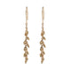 Hanging Gisselle earrings in 14K yellow gold
