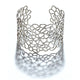 Handmade Fine Jewelry Lace Cuff in sterling silver