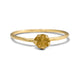 Small Amelia bud ring in 14k yellow gold